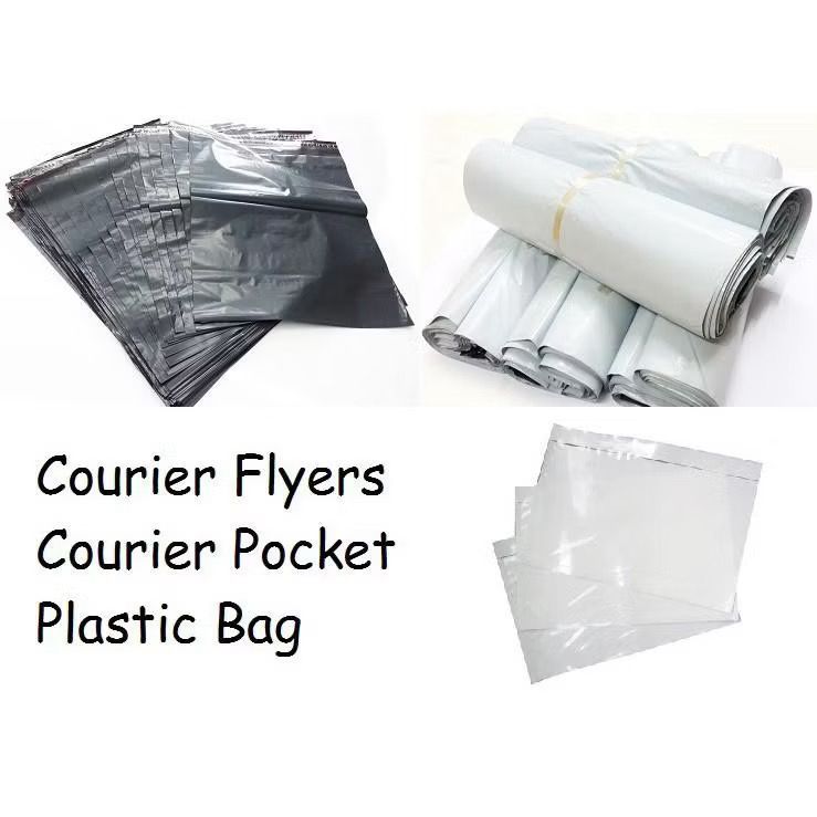 100Pcs Courier Bag With Pocket & Without Pocket Beg Kurier Flyer ...