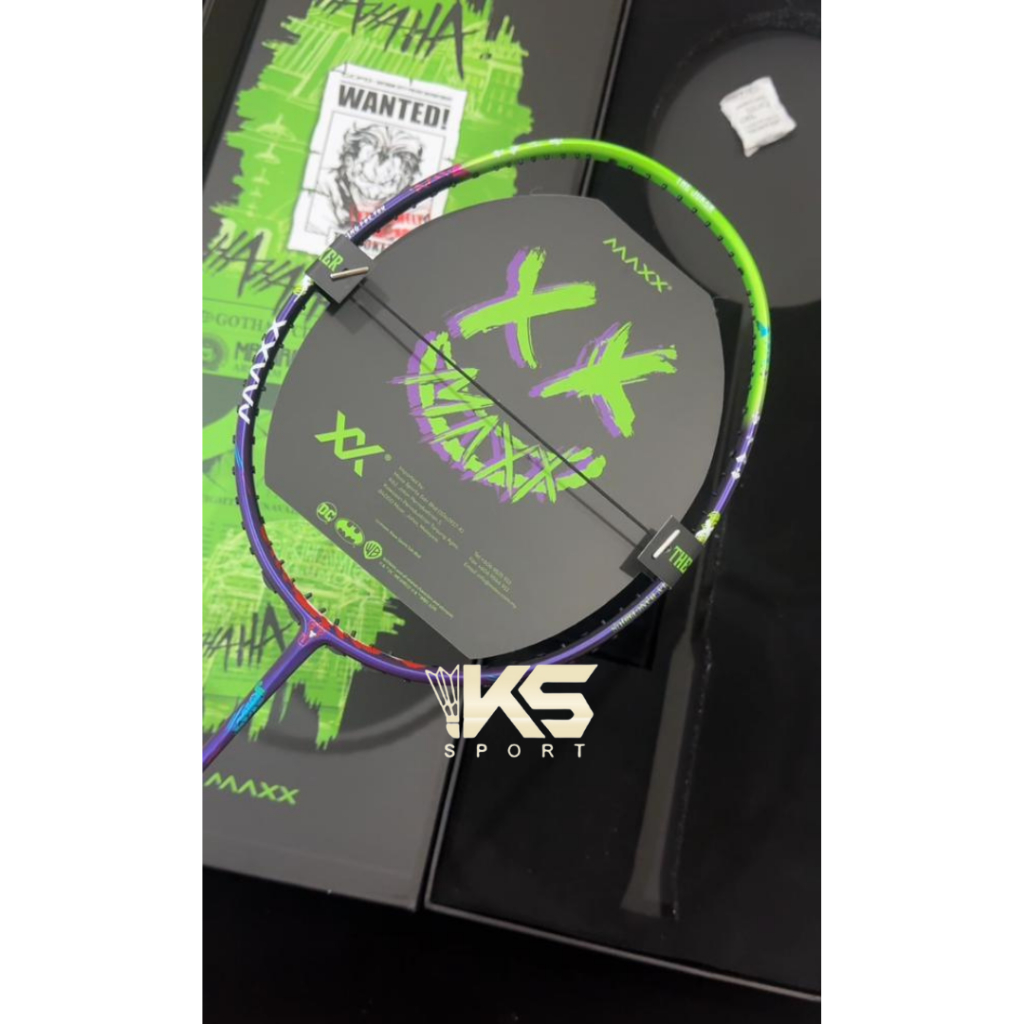 MAXX Joker The Clown Prince of Crime Badminton Racket BOXSET | Shopee ...