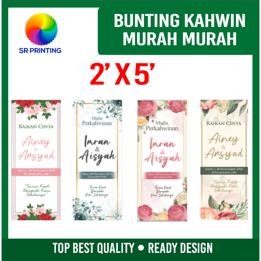 Bunting Kahwin Ready Design Harga Murah FAST SHIPPING) | Shopee Malaysia