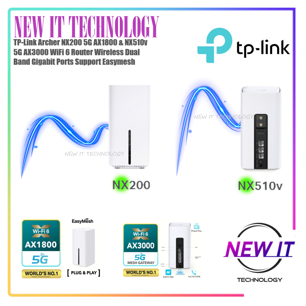 TP-Link Archer NX205 AX1500&NX200 AX1800&NX510v 5G AX3000 WiFi 6 Router ...