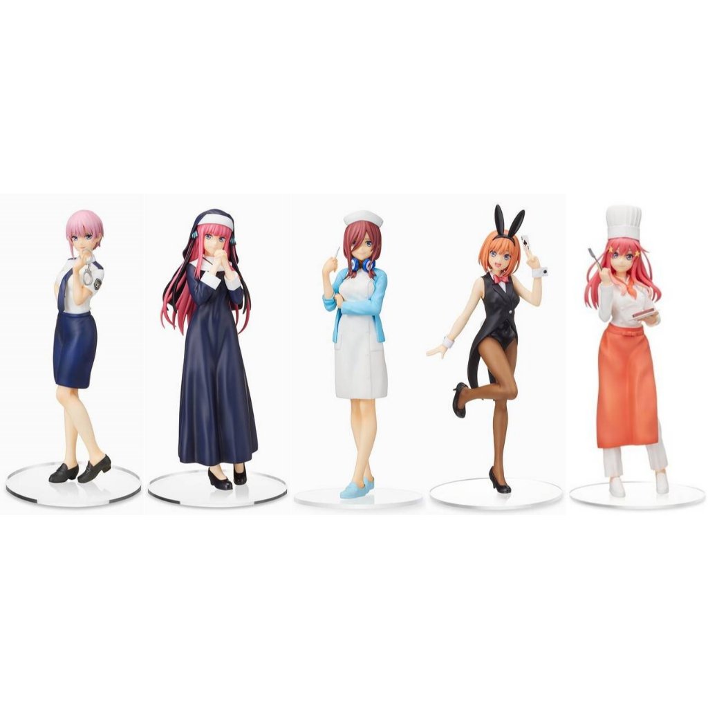 The Quintessential Quintuplets - Ichika, Nino, Miku, Yotsuba & Itsuki Complete Set of 5 Mini Figures