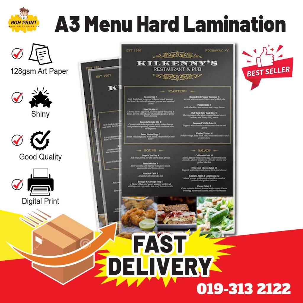 A3 Menu Plastic Lamination | Shopee Malaysia
