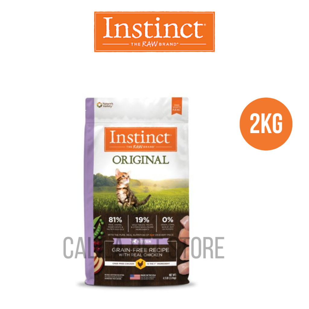 Instinct Original Real Chicken Dry Recipe For Kittens 2KG/ Makanan Anak ...