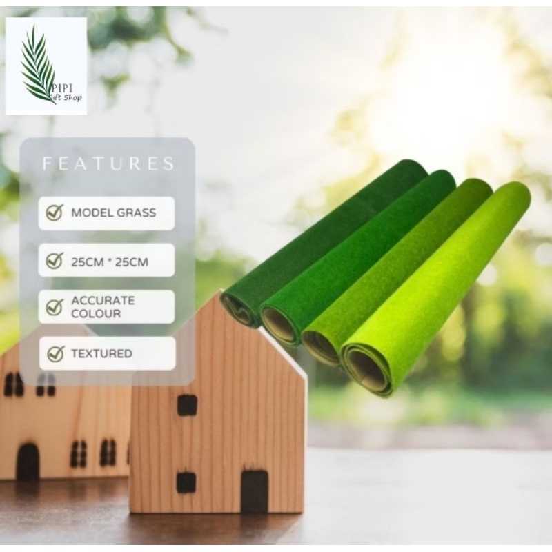 Artificial Model Grass Mat 19.7