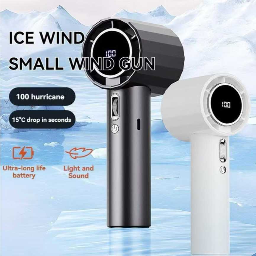 Handheld Mini Small Fan 100-Wind-Speeds Rechargeable Super-Mute High ...