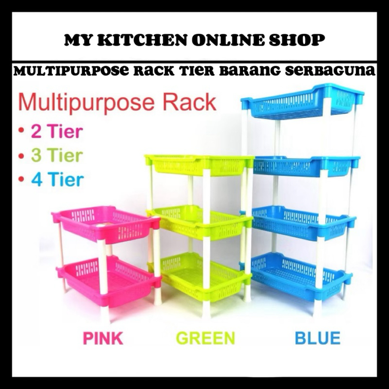 Multipurpose Rack (2/3/4 Tier) / Rak Barang Serbaguna / Small Rack ...