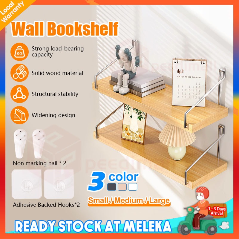 Modern Wooden Wall Hanging Shelf Floating Shelving Home Decorative Wall ...