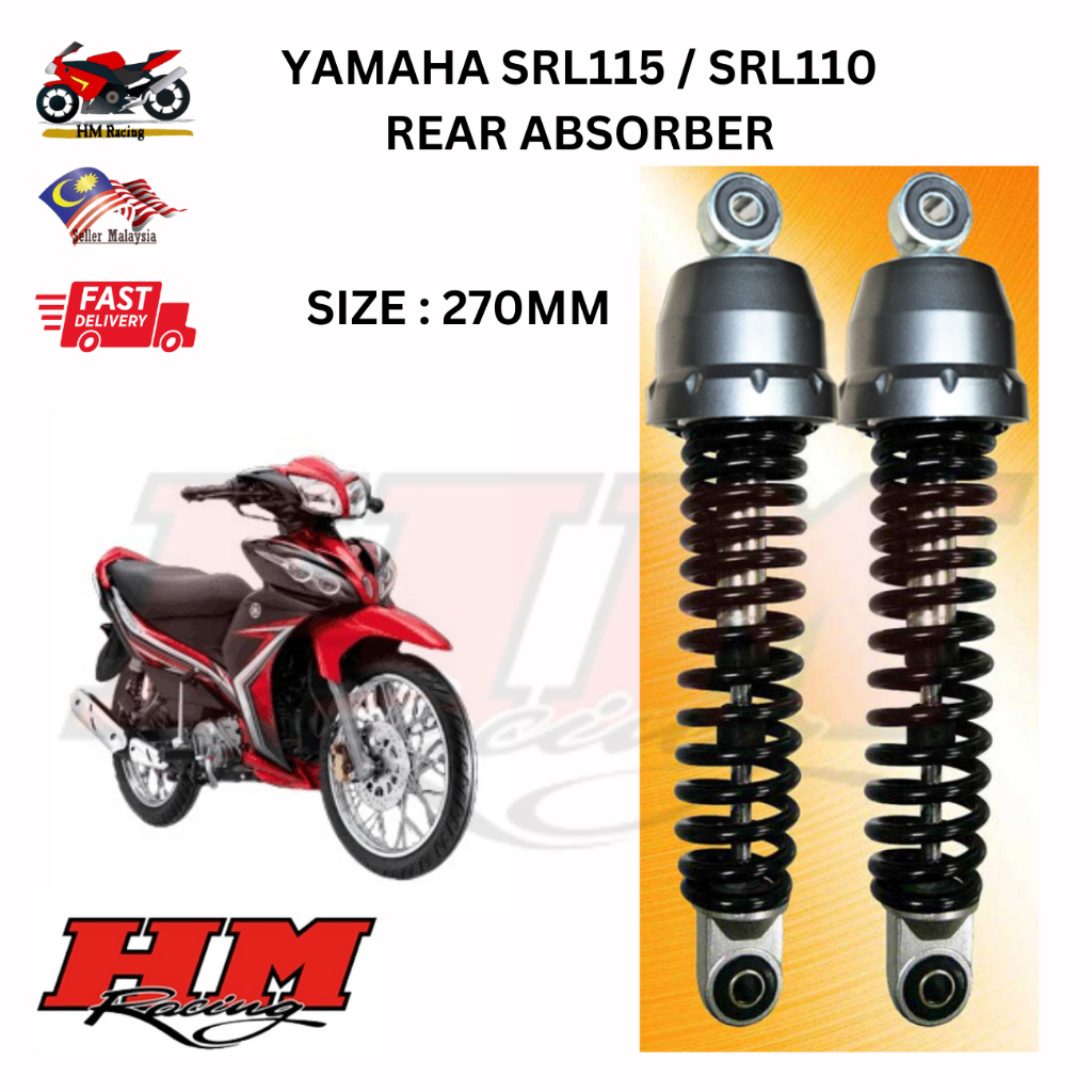 YAMAHA LAGENDA SRL110 SRL115 SRL115 FI EZ115 STD REAR ABSORBER SET ...