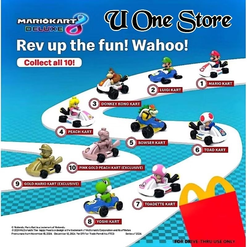 Voiture Mario Kart McDonald's Vintage 2014 - Super Mario Bros