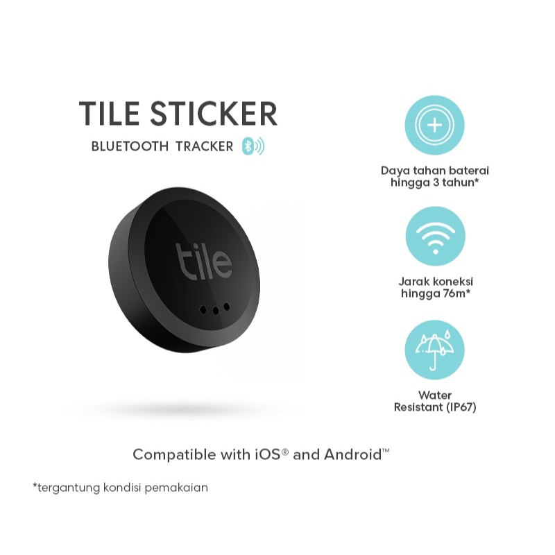 TILE STICKER TRACKER Bulk Pack (Original) Support Android & iOS Support