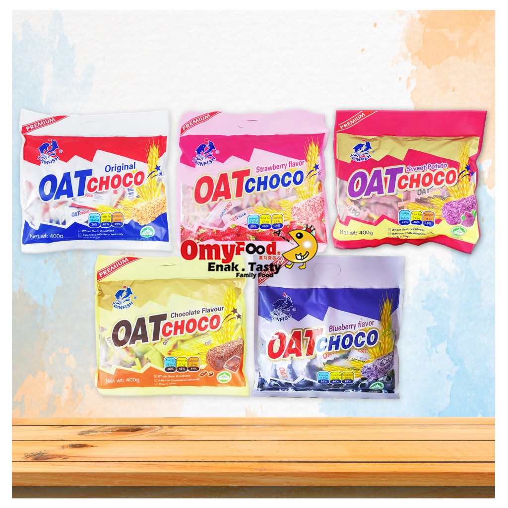 400g TwinFish Premium Oat Choco [Original / Chocolate / Strawberry ...