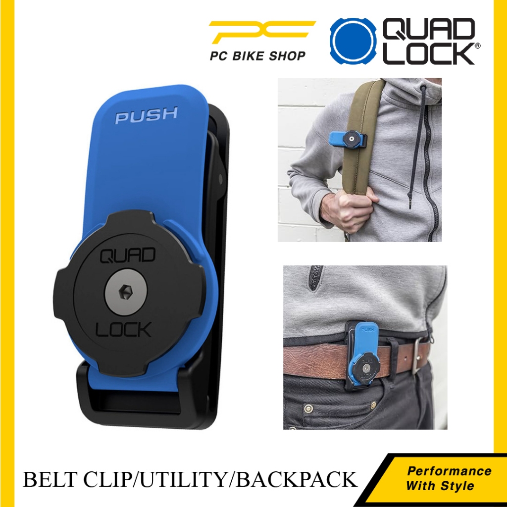QUAD LOCK Belt/Utility/Backpack Utility/Belt Clip Phone Holder