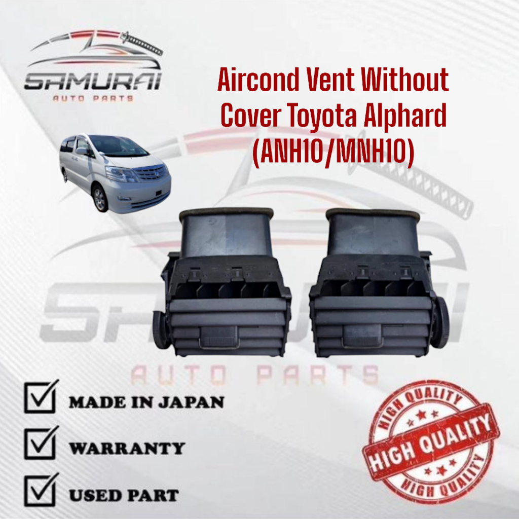 Toyota Alphard Aircond Vent (ANH10/MNH10) Without Cover | Shopee Malaysia