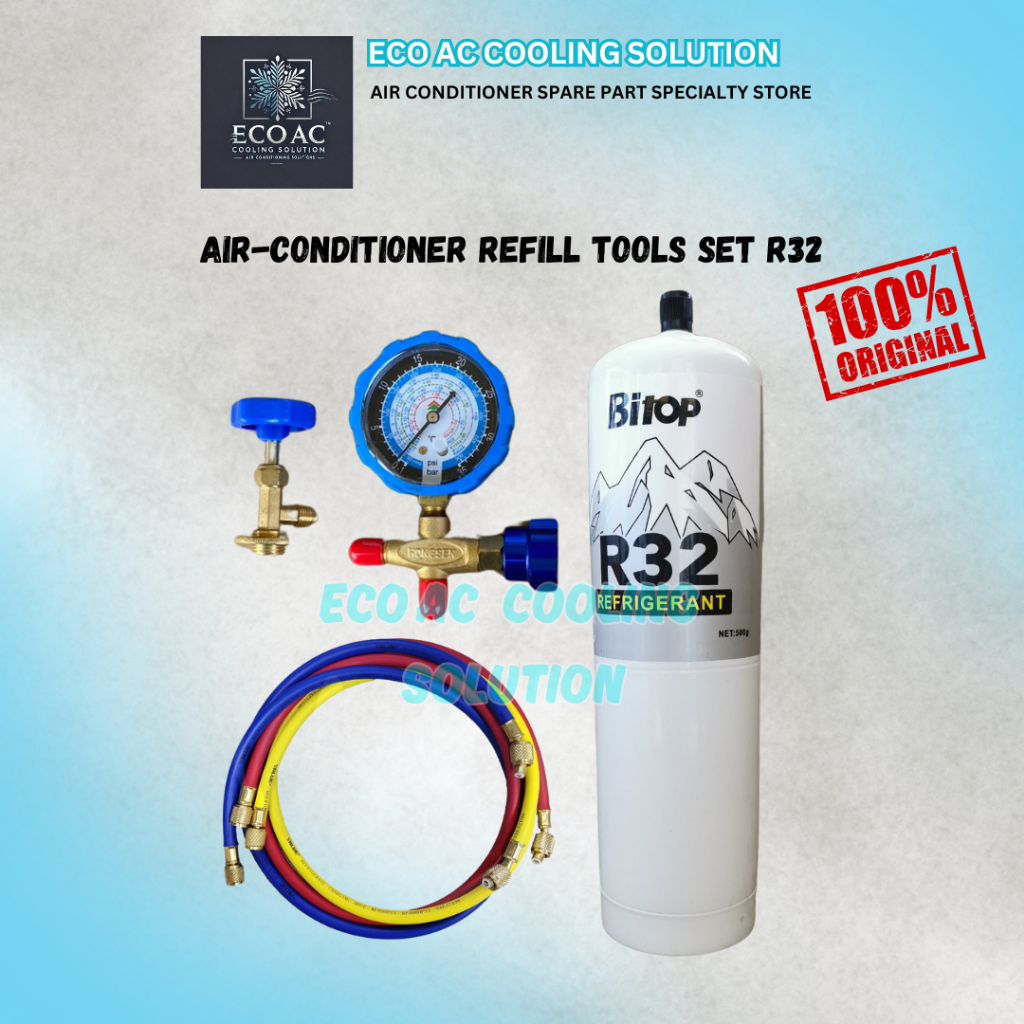 AIR-CONDITIONER REFILL GAS TOOLS SET R32/R22/R410/R134A | Shopee Malaysia