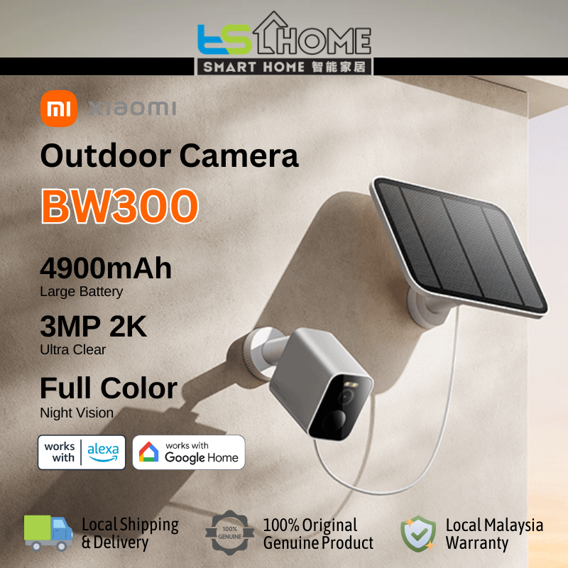 Videocamera Sorveglianza Xiaomi Outdoor BW300 – 2K A Colori, Visione Notturna, Batteria 4900mAh E Certificazione IP67