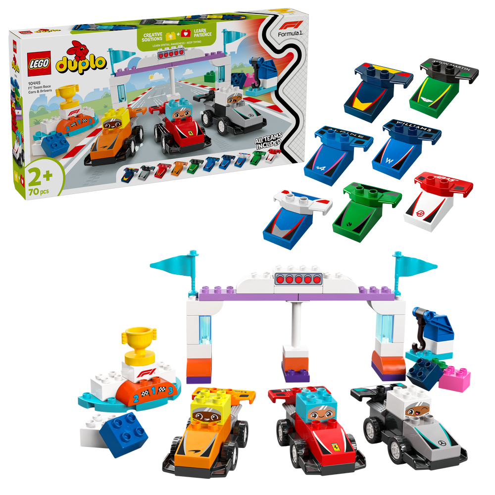 LEGO Duplo 10445 F1® Team Race Cars & Drivers | Shopee Malaysia