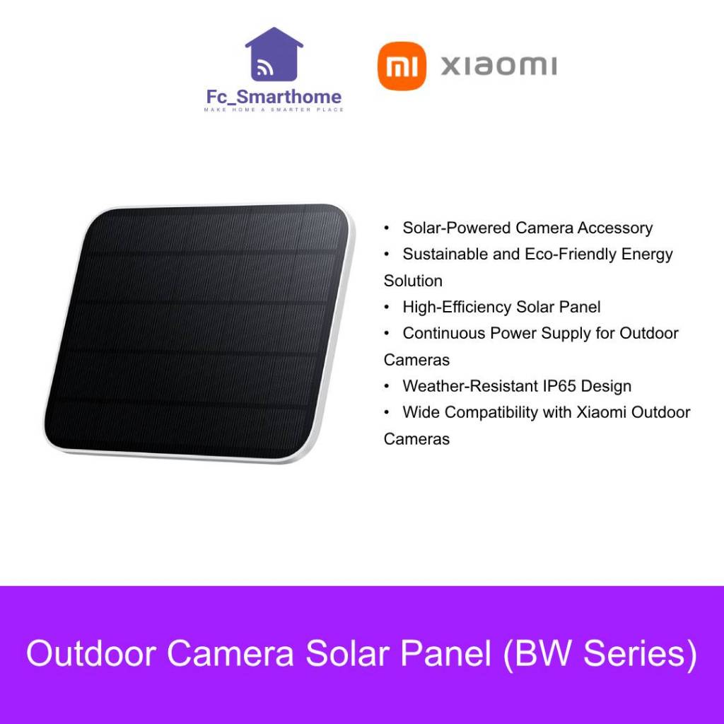 Xiaomi Outdoor Camera Solar Panel (BW Series) | Sustainable and Eco ...