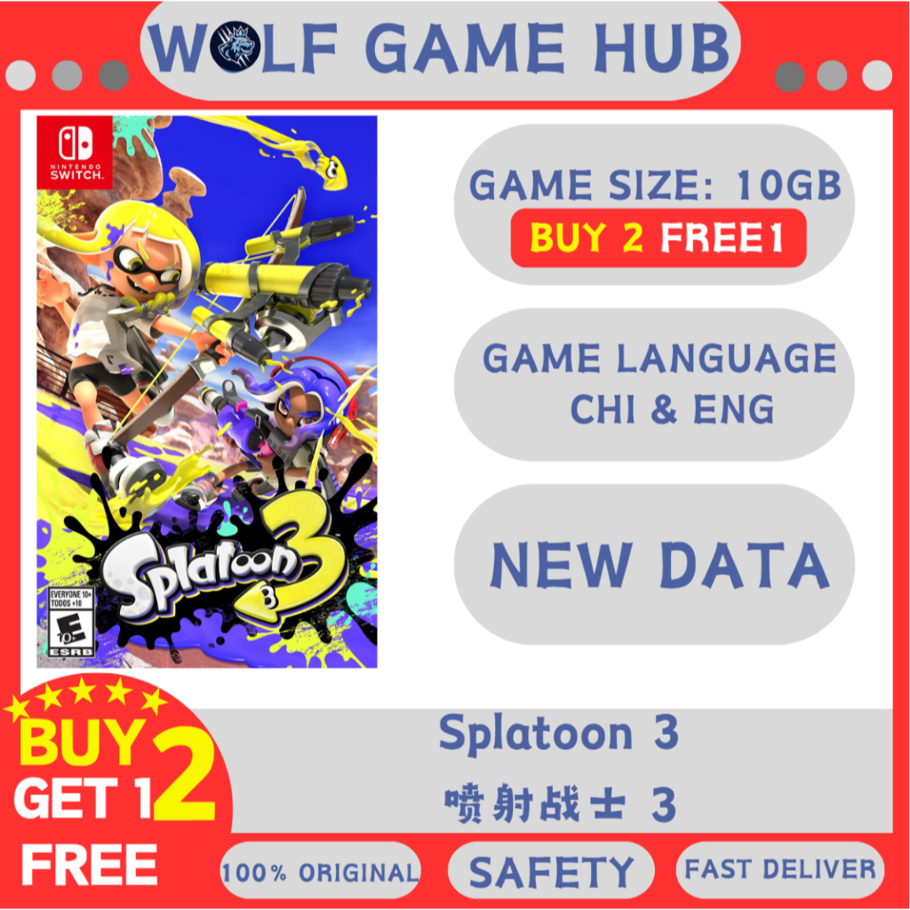 Splatoon 3 BUY 2 FREE 1 (Nintendo switch) Digital Game Download ...