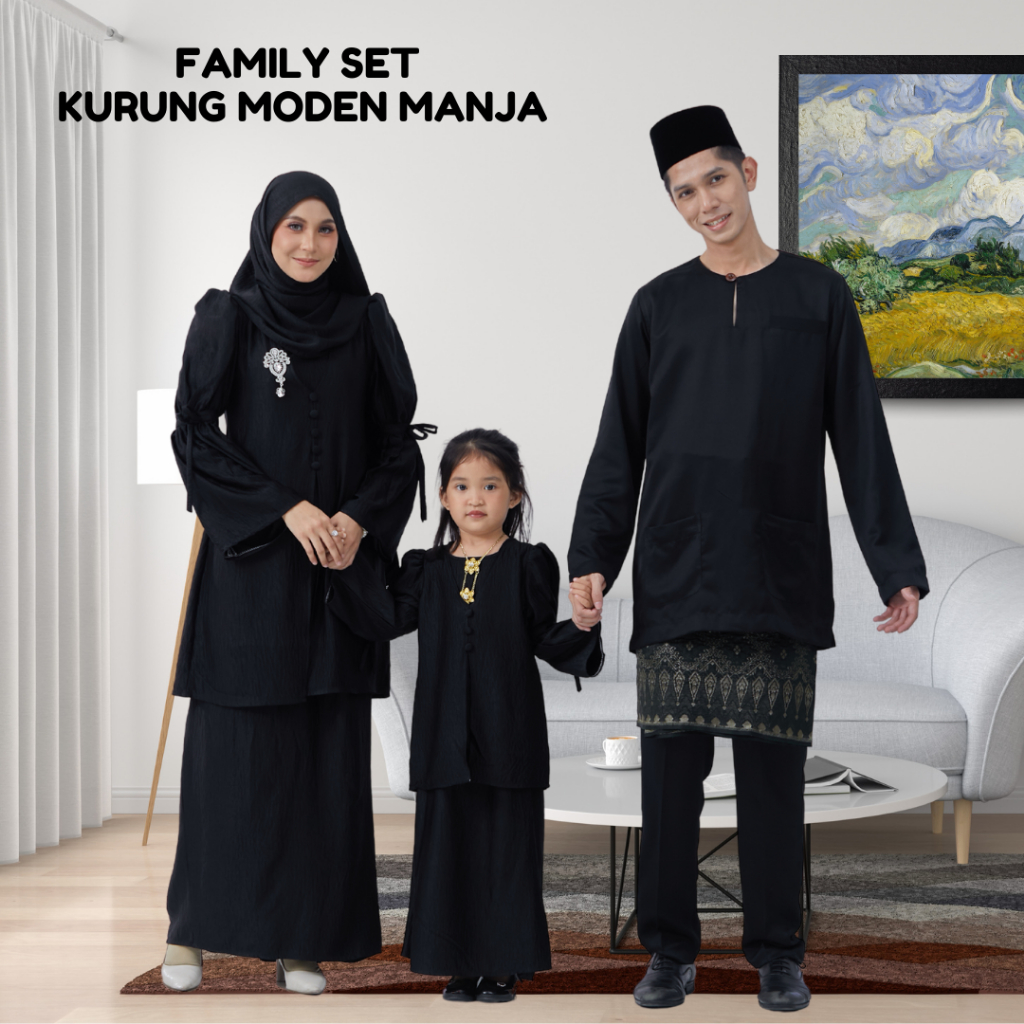 Baju Raya 2025 Viral Set Family Kurung Moden Perempuan Baju Melayu ...
