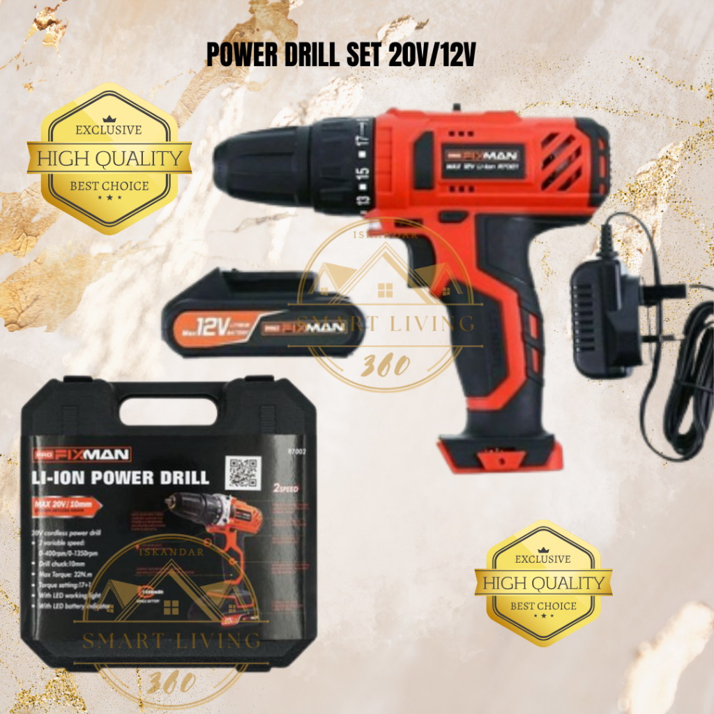 Screwdriver Pro Fixman Battery 12v READY STOCK PRO FIXMAN Power