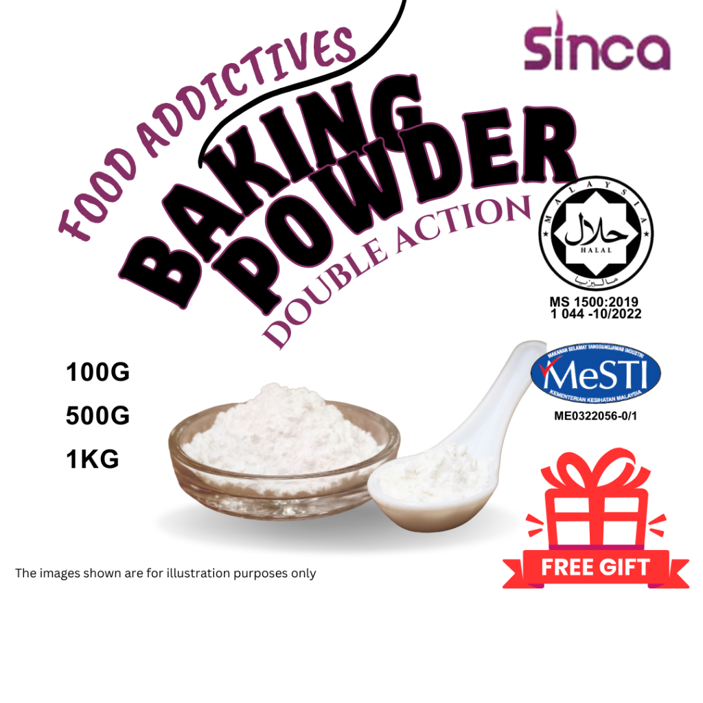 Serbuk Penaik Berganda / Baking Powder Double Action 1kg Gred Makanan ...