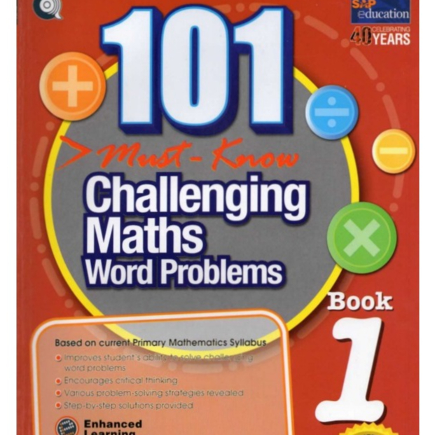 101 Must Know Challenging Maths Word Problems Book 1 with Answers ...