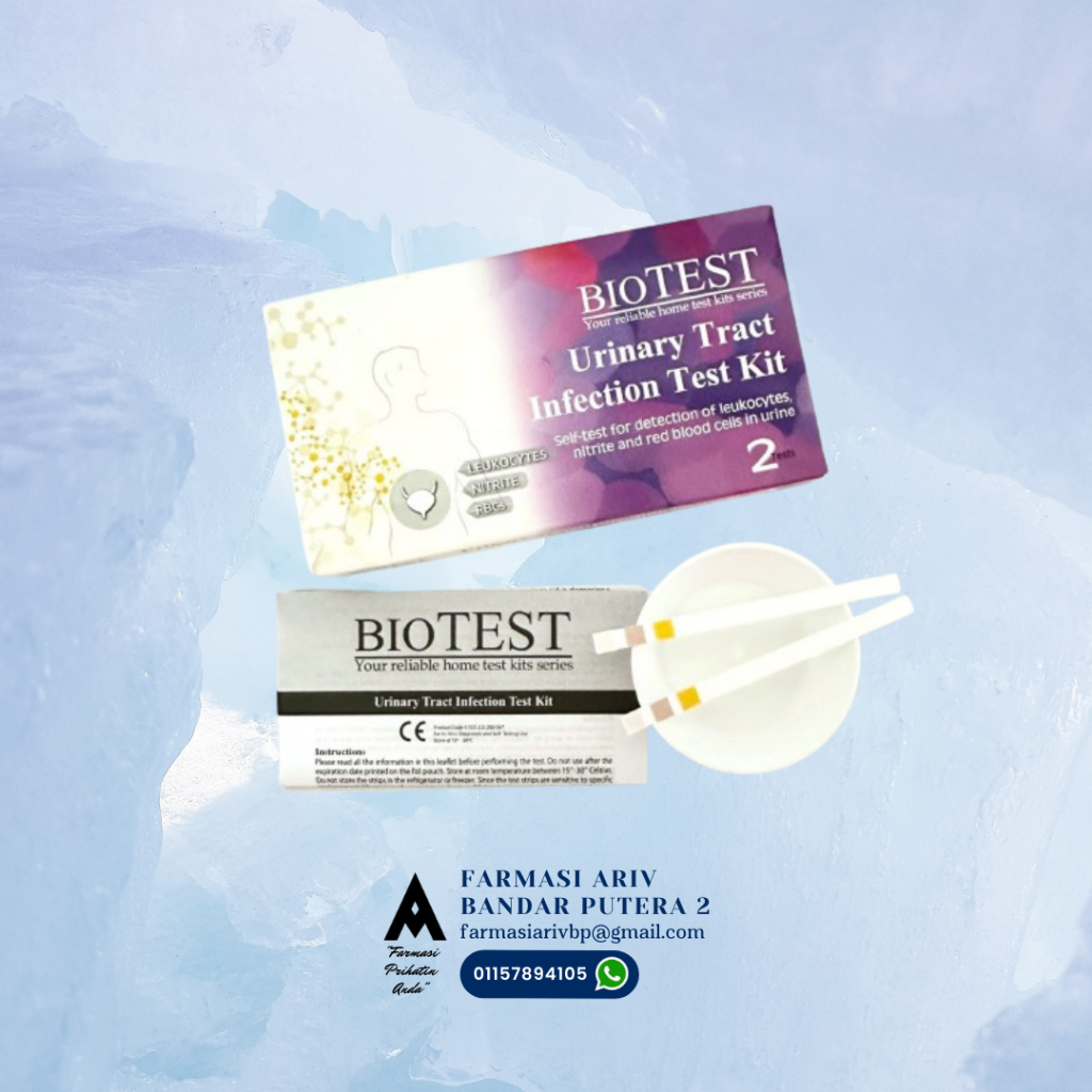 BIOTEST URINARY TRACT INFECTION TEST KIT 2S | Shopee Malaysia