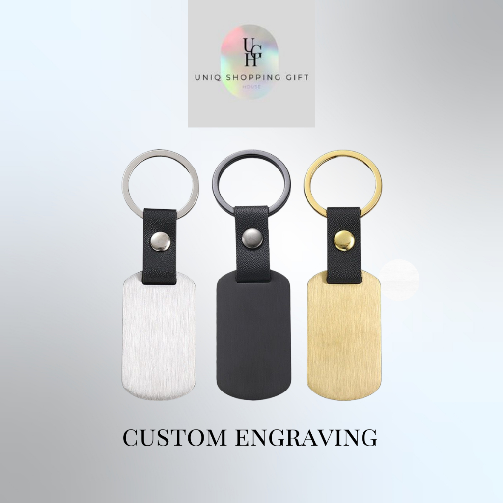 UGH High-Quality Stainless Steel Leather Buckle Keychain | Gantungan ...
