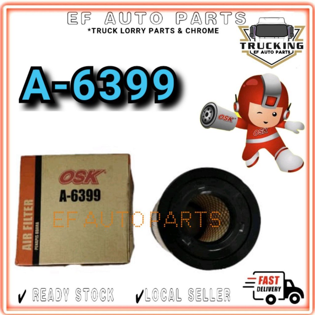 OSK A-6399 PENAPIS UDARA LORI ISUZU NPR71 AIR FILTER LORRY 8-97190269-0 ...