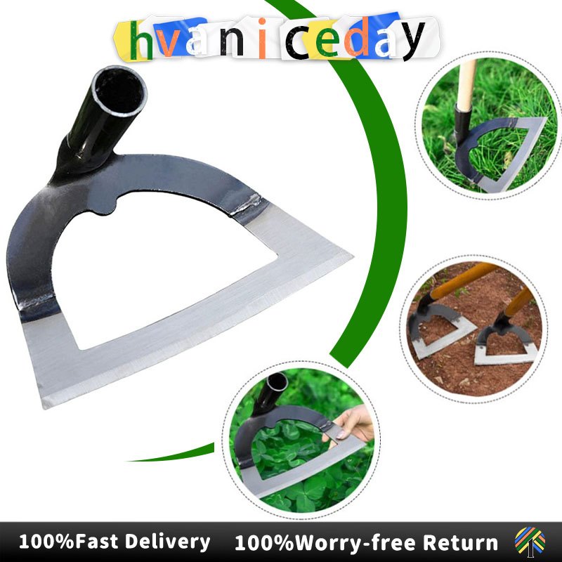Garden Hollow Hoe Long Handle Weeding Rake Cangkul Rumput Welding Steel ...
