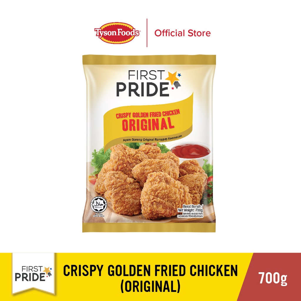 First Pride Crispy Golden Fried Chicken Original 700g [HALAL] | Shopee ...