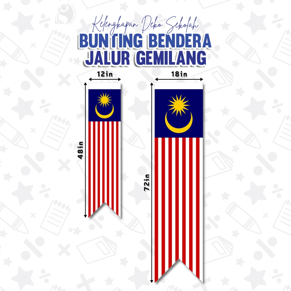 🌺1 DAY SHIP🌺 BUNTING BENDERA JALUR GEMILANG / FLAG / PATRIOTIK MERDEKA ...