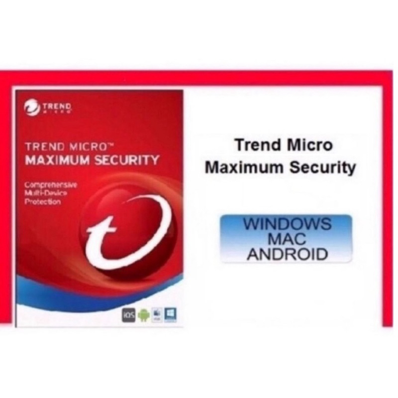 Trend micro maximum security 2025 internet security 2025 shopee