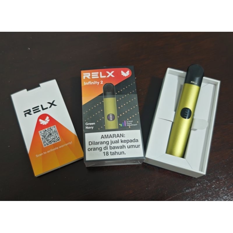 RELX INFINITY 2 GreenNavy FOR SALE (USED) | Shopee Malaysia