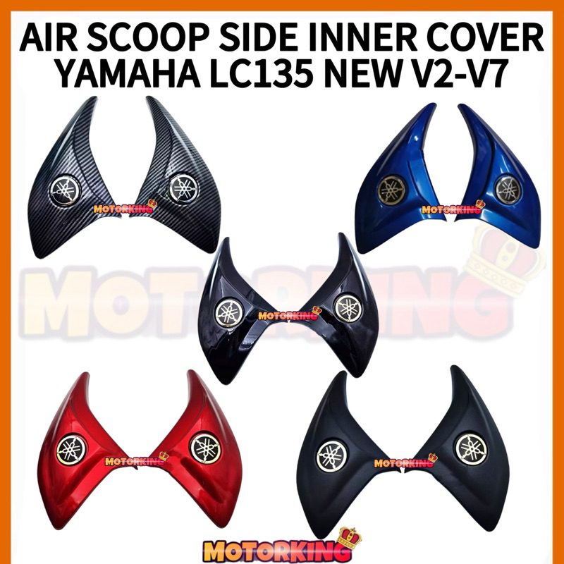 AIR SCOOP SIDE INNER COVER YAMAHA LC135 NEW V2 V3 V4 V5 V7 PLUG N PLAY ...