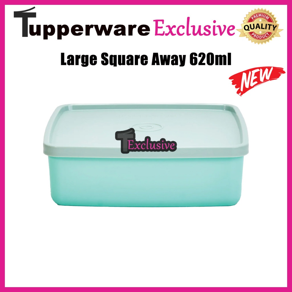 Tupperware Brands Square Away 620ML Snack Storage Food Container Meals ...