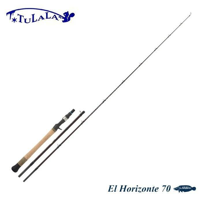 Canne à Pêche Tulala Flanger 71HC Baitcast - 7'1", Pour La Pêche En Mer, Puissance Regular Fast