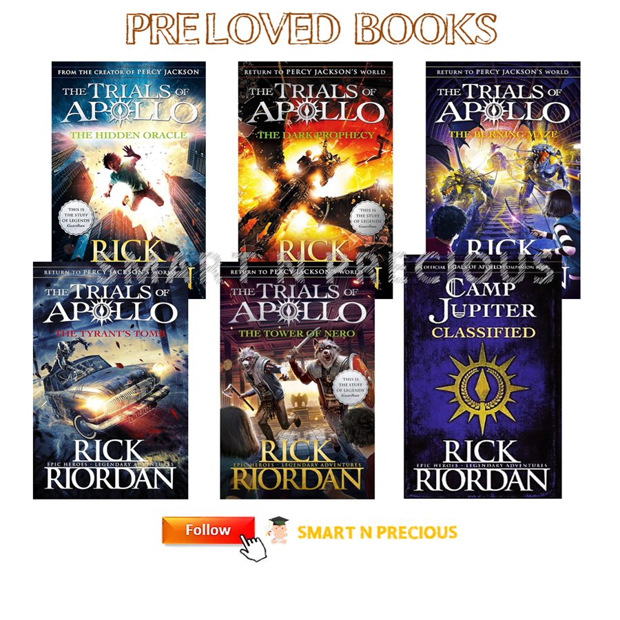 Preloved 6 Books Set Trials of Apollo Rick Riordan English Storybook ...