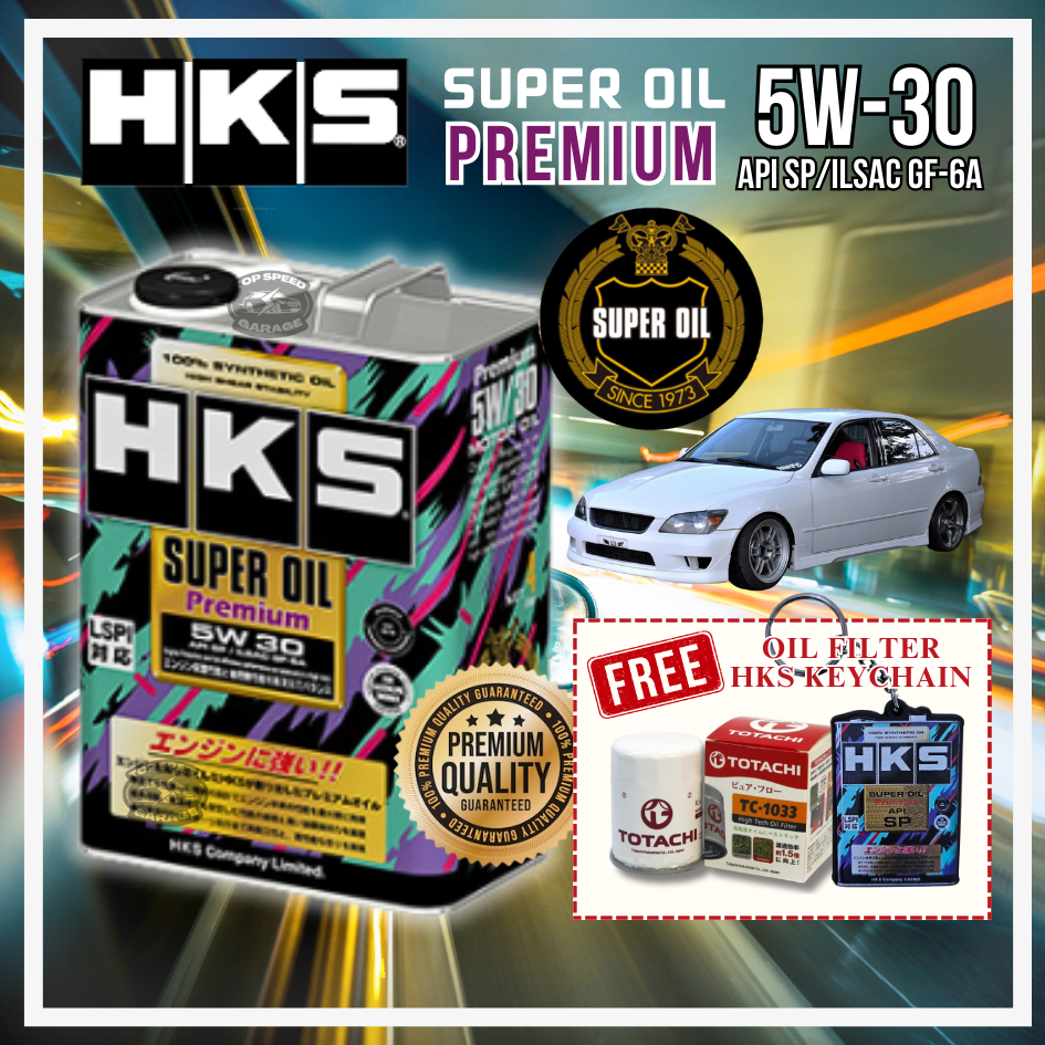 TOYOTA ALTEZZA XE10 - HKS SUPER OIL Premium 5W30(API SP/ILSAC GF6A ...