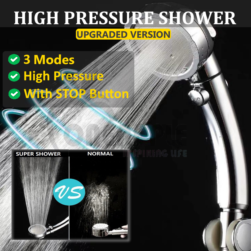 Detachable Setting Shower Head Handheld High Pressure - 3 Mode | Shopee ...