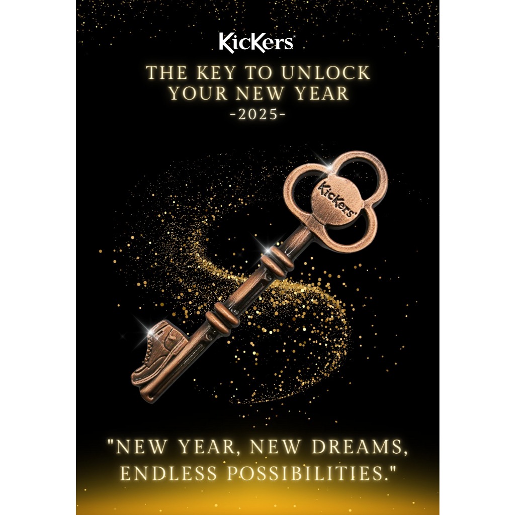 Kickers 2025 Endless Possibility Metal Rose Gold Keychain #KIC0171 ...