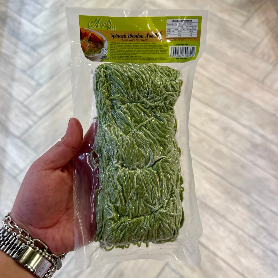 HALAL Megah Mee Wanton Bayam 300G Per Packet | Shopee Malaysia