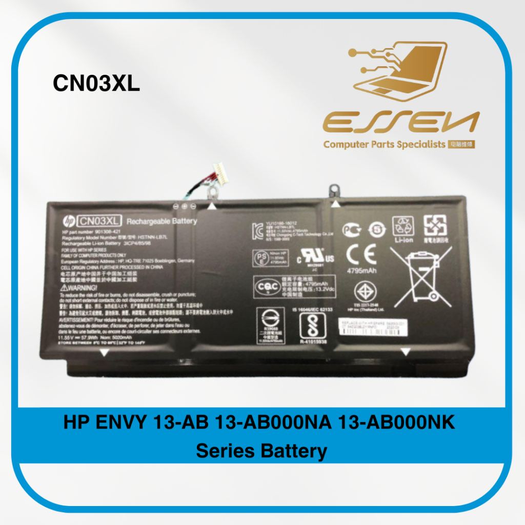 Original HP CN03 CN03XL for ENVY 13-AB 13-AB070NO 13-AB001NK 13-AB021TU ...