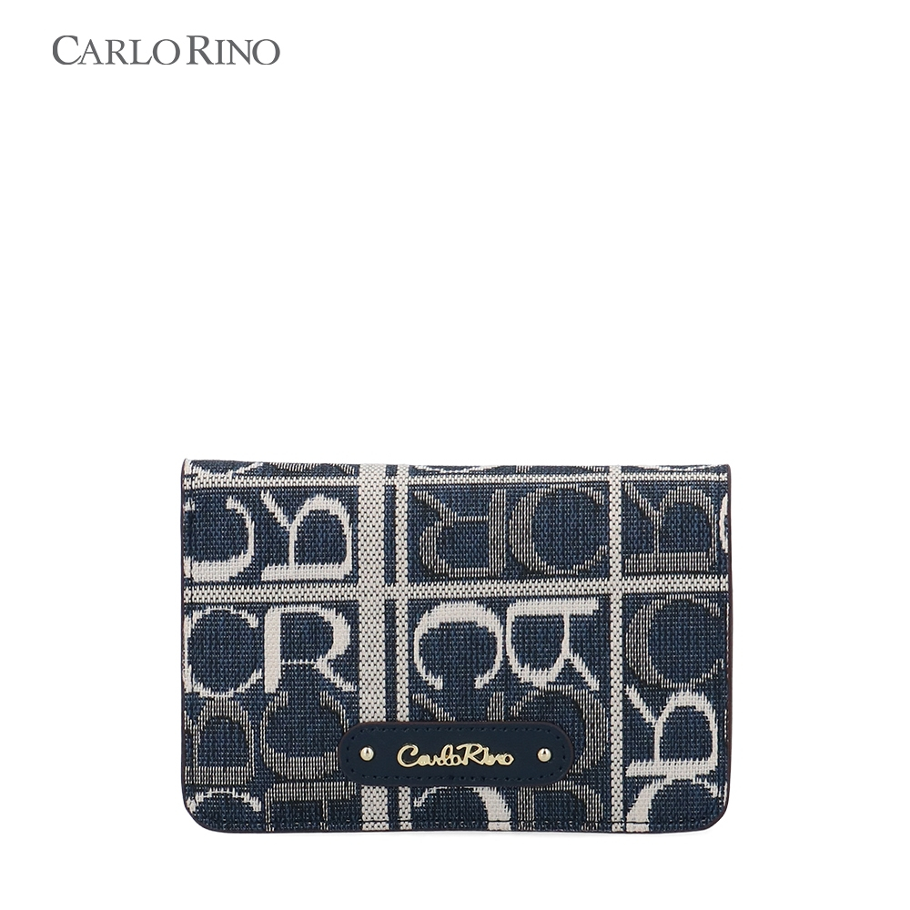 Carlo Rino Carlo GEO Jacquard Short 2-Fold Wallet - Dark Blue | Shopee ...