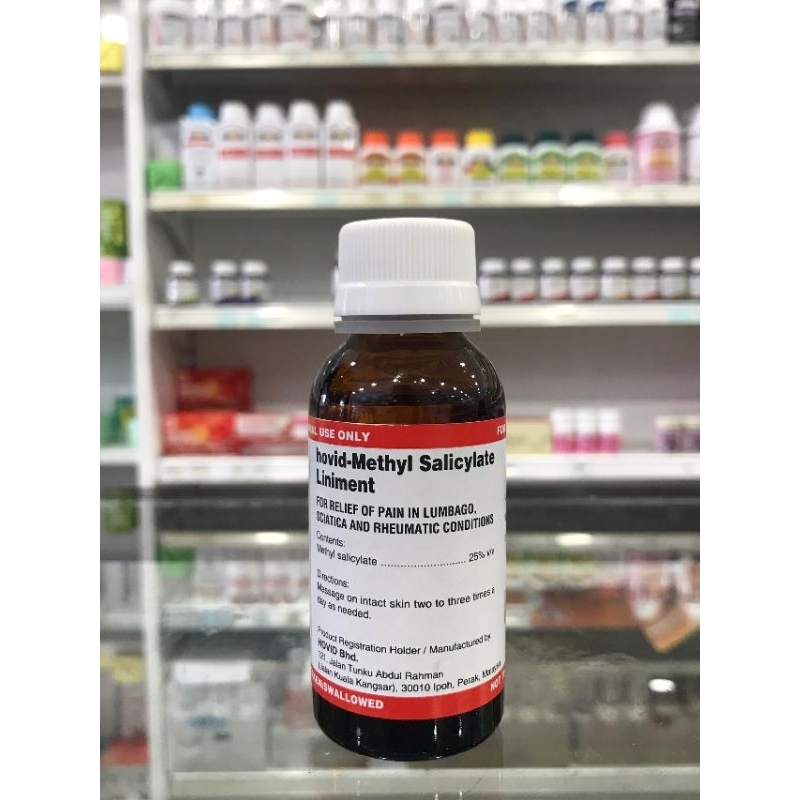 Hovid-Methyl Salicylate Liniment For Relief of Pain in Lumbago ...
