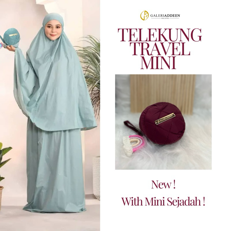 [BULAT] Telekung Travel Mini with Sejadah | Shopee Malaysia