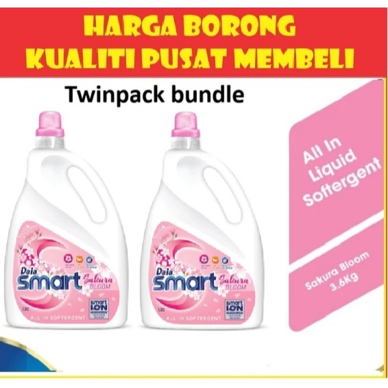 (TWIN PACK)Daia Smart All-in Softergent 3.6kg x 2 liquip detergent ...