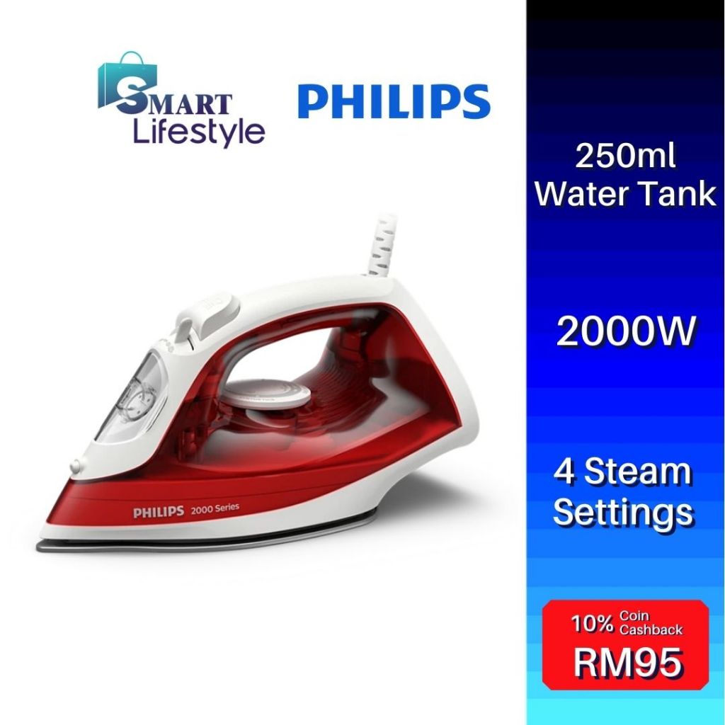 Philips 2000 Series Steam Iron DST2010/40 | Shopee Malaysia