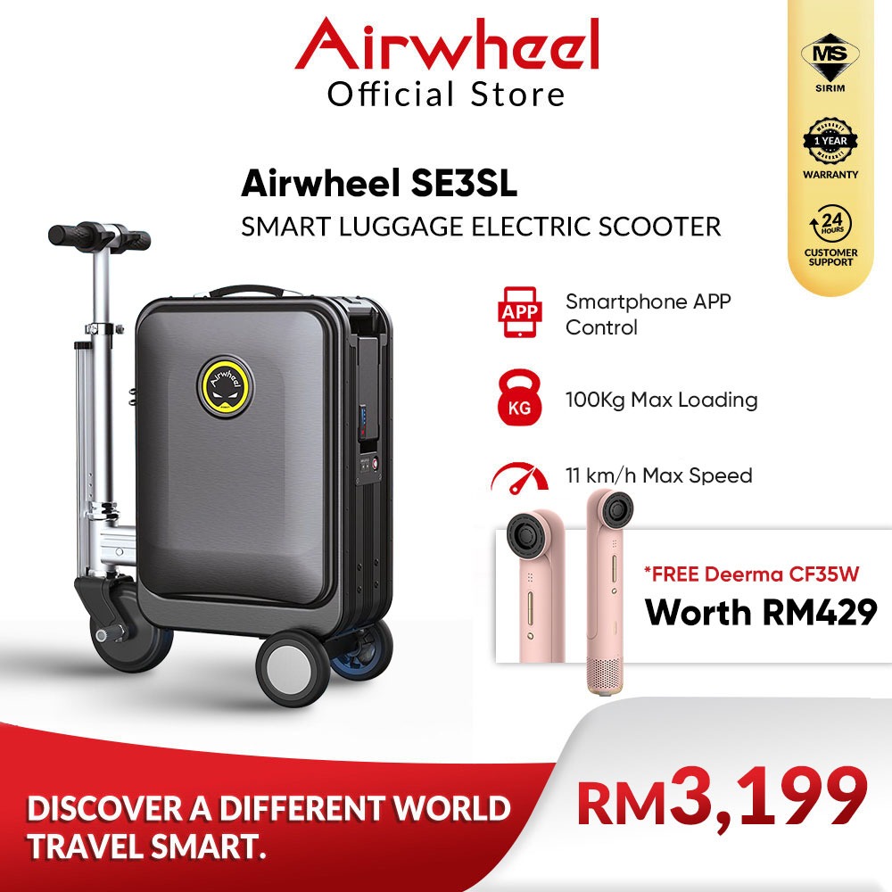 smart suitcase rideable luggage bag