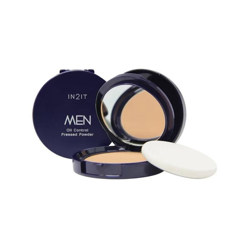 IN2IT MEN Men Oil Control Pressed Powder Sand 101/201/301(Exp 10/2026 ...